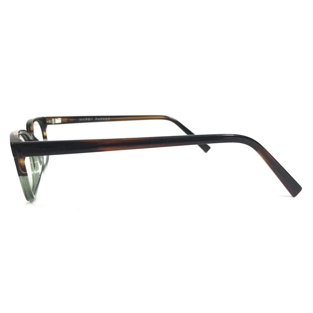 Warby Parker Eyeglasses Frames Lawrence M 723 Brown Green Rectangular 52-15-145